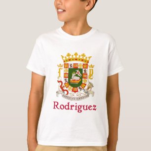 Rodriguez Puerto Rico Shield T-Shirt