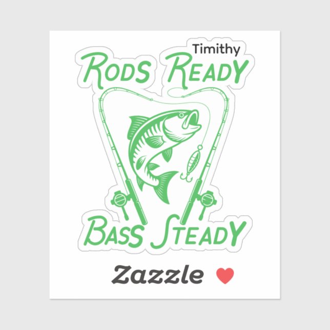 Rods Ready Bass Steady Custom SVG Graphic (Sheet)