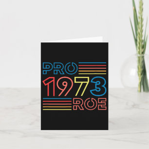 Roe 1973 Feminist Pro Choice Abortion Retro  Card