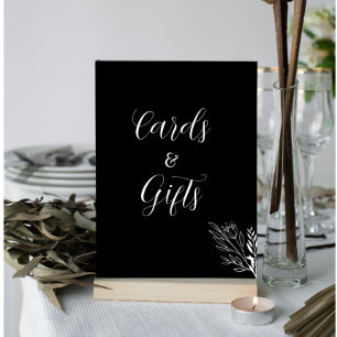 ROE Black & White Cards Gifts Sign