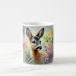 Roe Deer 061124AREF121 - Watercolor Coffee Mug