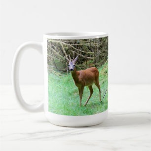 Roe Deer Stag Posing Coffee Mug
