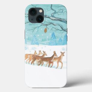 Roe deer winter iPhone 13 case