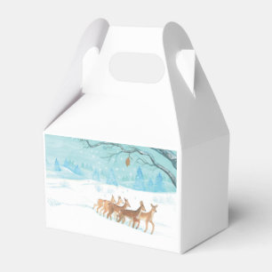 Roe Deer winter snowy forest landscape  Favour Box