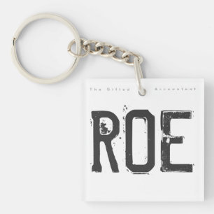 "ROE" KEY RING
