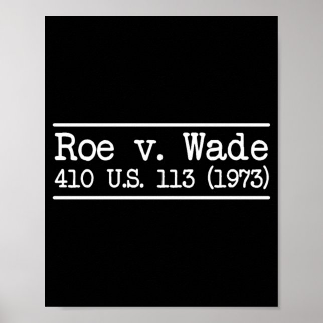 Roe v Wade Citation  Poster (Front)