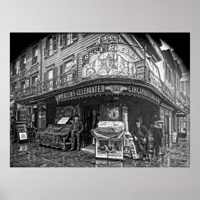 ROEBER'S SALOON - MANHATTAN - 1908 POSTER (Front)