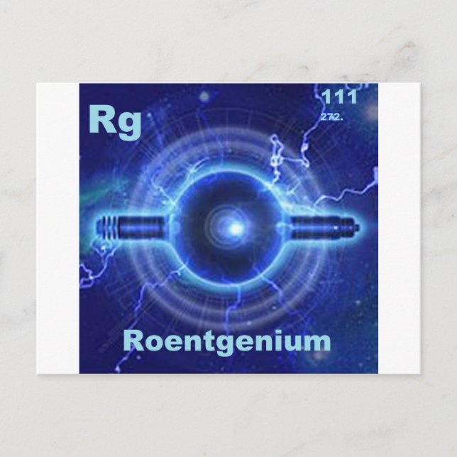roentgenium postcard (Front)