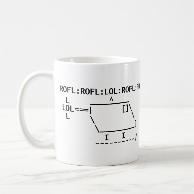ROFLcopter Coffee Mug (Left)
