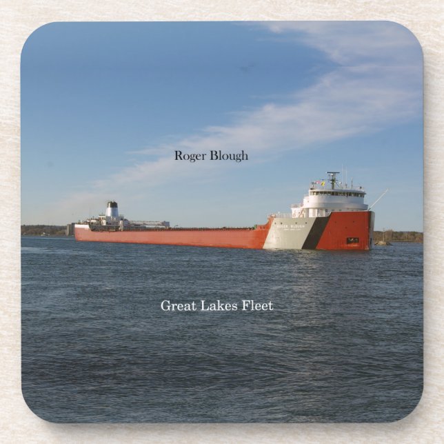 Roger Blough set of 6 hard plastic coasters (Front)