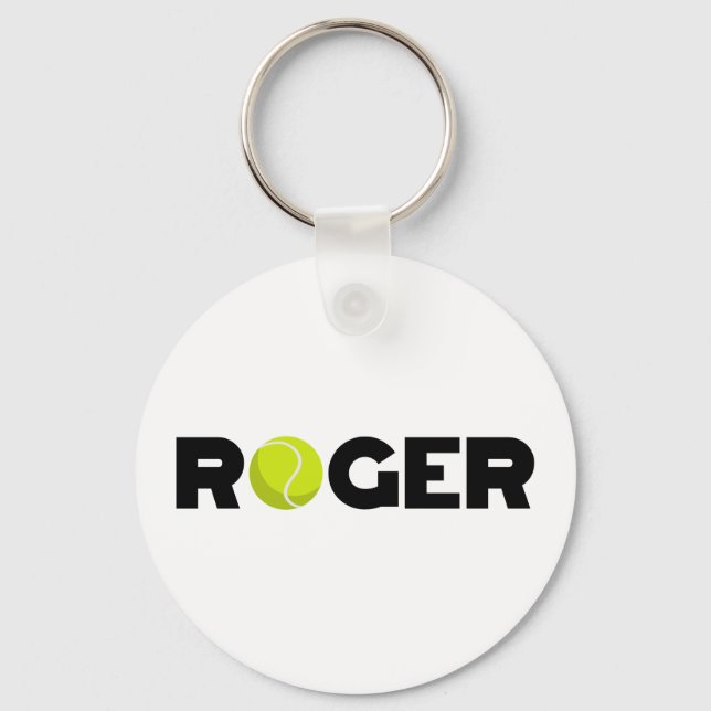 Roger Tennis Key Ring (Front)