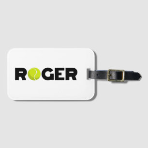 Roger Tennis Luggage Tag