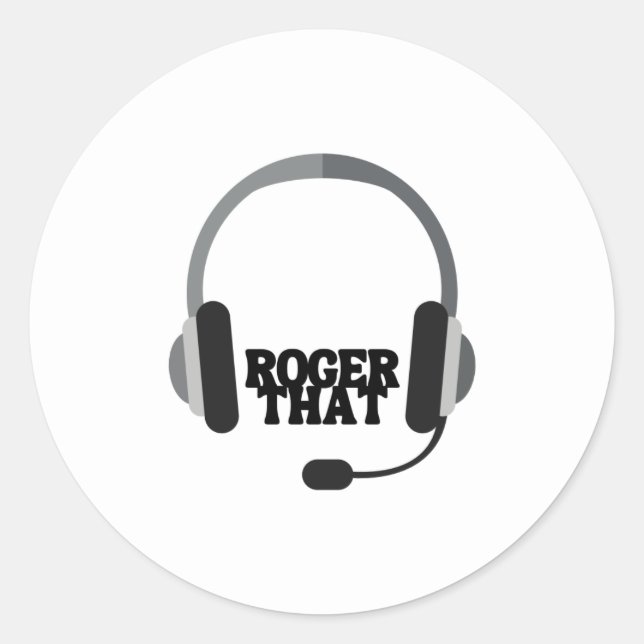 “Roger that” sticker (Front)