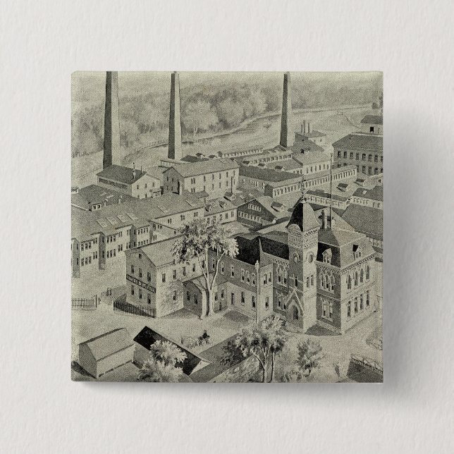 Rogers & Bro works 15 Cm Square Badge (Front)