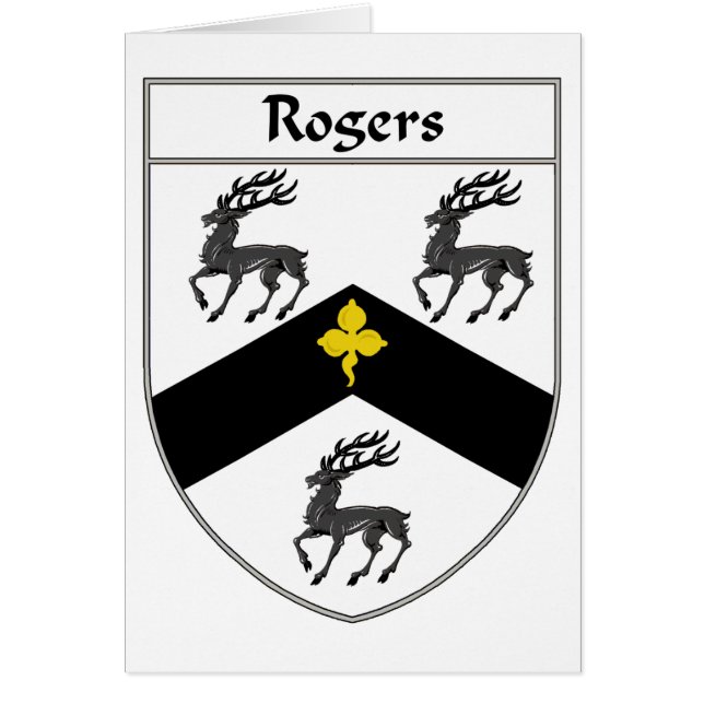 Rogers Coat of Arms/Family Crest (Front)