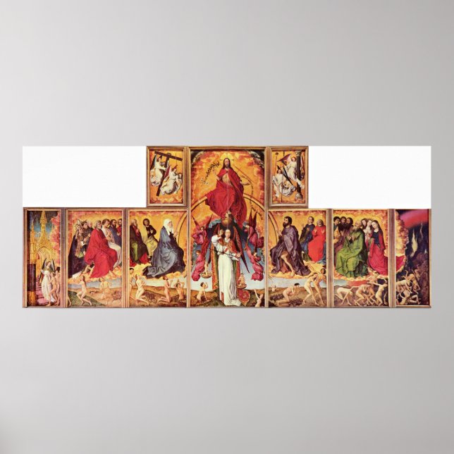Rogier van der Weyden - Altar of Last Judgement Poster (Front)