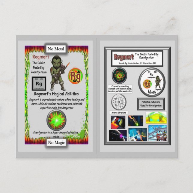 Rogmort Presents Roentgenium Trading Card (Front)
