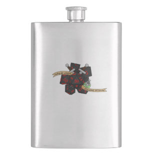 Rogue Dice Design Hip Flask