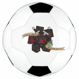 Rogue Dice Design Soccer Ball