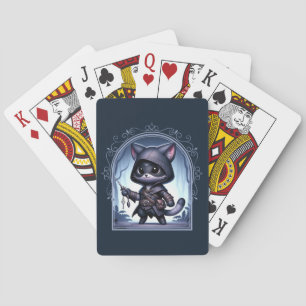 Rogue Feline Fantasy Adventure Playing Cards