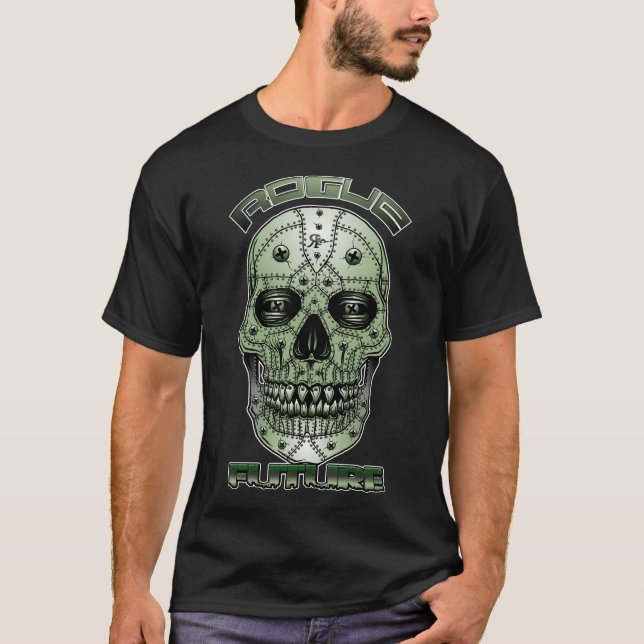 ROGUE FUTURE ROBOT TATTOO GRAFFITI T-SHIRT (Front)