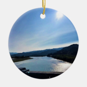 Rogue River, OR Ceramic Ornament