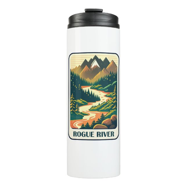 Rogue River Oregon Colours Thermal Tumbler (Front)