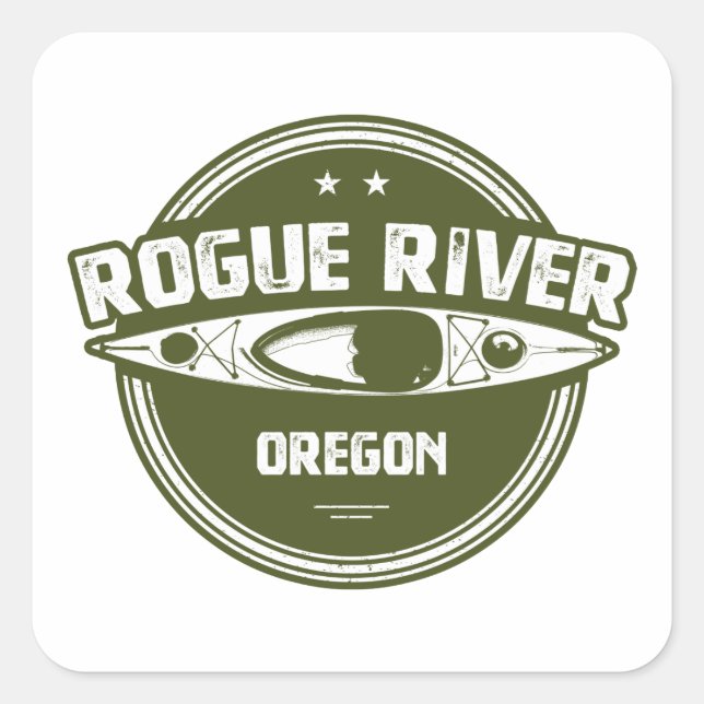 Rogue River, Oregon Square Sticker (Front)