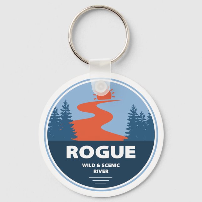 Rogue Wild And Scenic River Key Ring (Front)