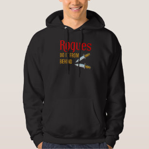 Rogues Do It From Behind Daggers Rpg Hoodie