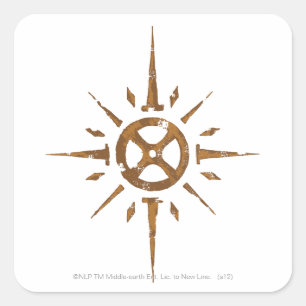 Rohan Crest Square Sticker