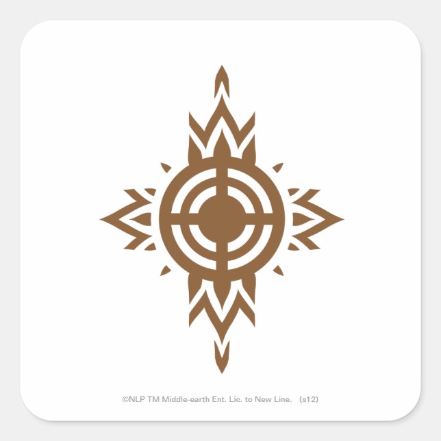 Rohan Crest Square Sticker (Front)