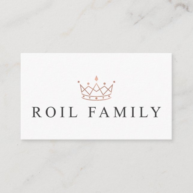Roil Family Custom Business Cards (Front)