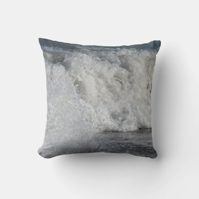 roiling waves on florida beach cushion (Front)