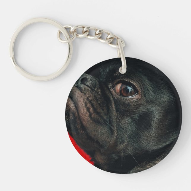 rojo dog key ring (Front)