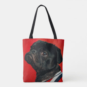 rojo dog tote bag