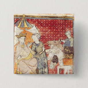 Roland Bidding Farewell to Charlemagne 15 Cm Square Badge