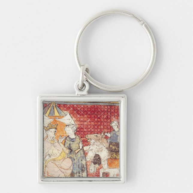 Roland Bidding Farewell to Charlemagne Key Ring (Front)