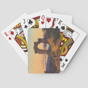 Roland's Arch (by Andreas Achenbach) Playing Cards