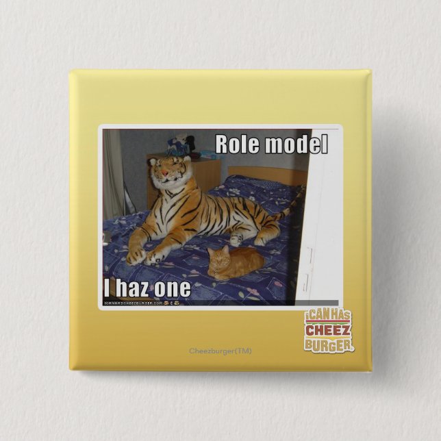 Role Model, I haz one 15 Cm Square Badge (Front)