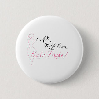 Role Model White 6 Cm Round Badge
