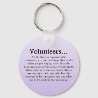 Role of Volunteers Key Ring