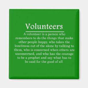 Role of Volunteers Magnet