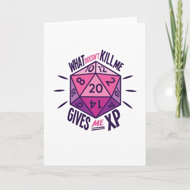 Role Playing Dice Card (Front)