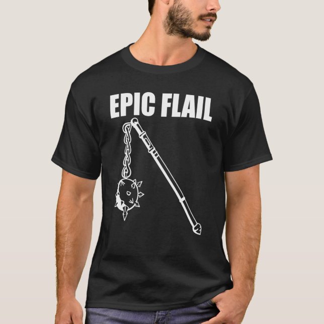 Role Playing Epic Fail Foam Weapon T-Shirt (Front)