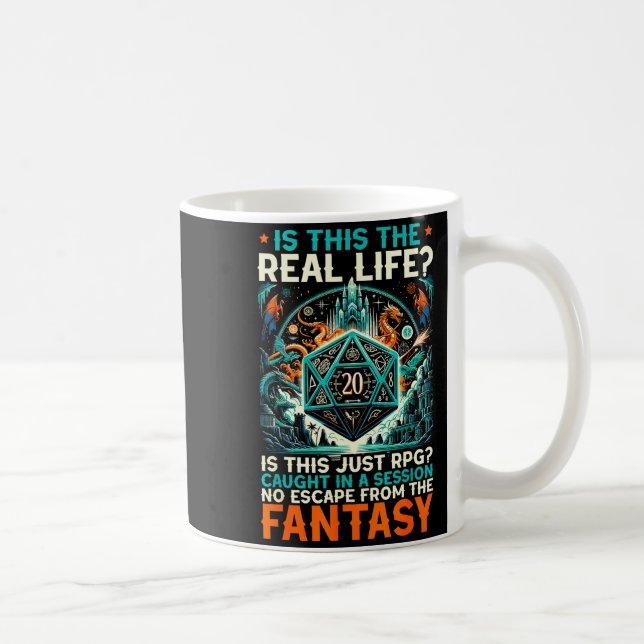 Role Playing Game Rpg Master D20 Tabletop Funny Rp Coffee Mug (Right)