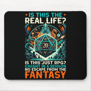 Role Playing Game Rpg Master D20 Tabletop Funny Rp Mouse Pad