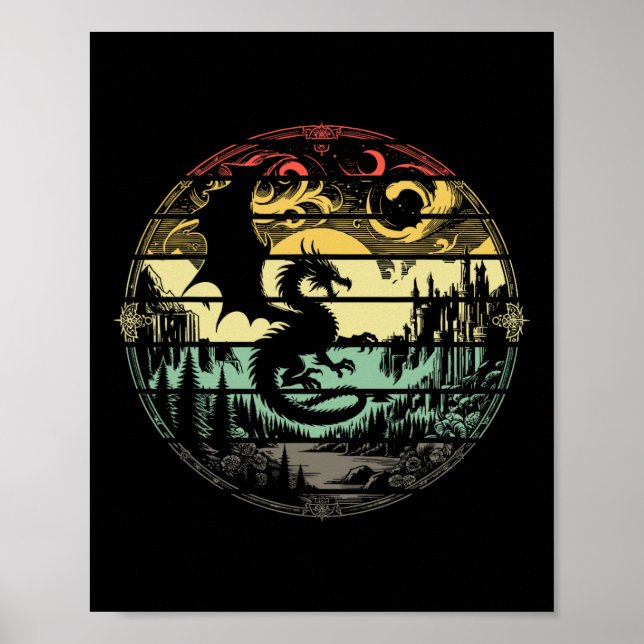 Role Playing Game Rpg Master D20 Tabletop Funny Rp Poster (Front)