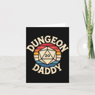 Role Playing Gamer Dad Rpg Master Tabletop Funny R Card