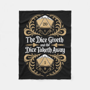 Role Playing Gamer Rpg Master D20 Tabletop Funny R Fleece Blanket